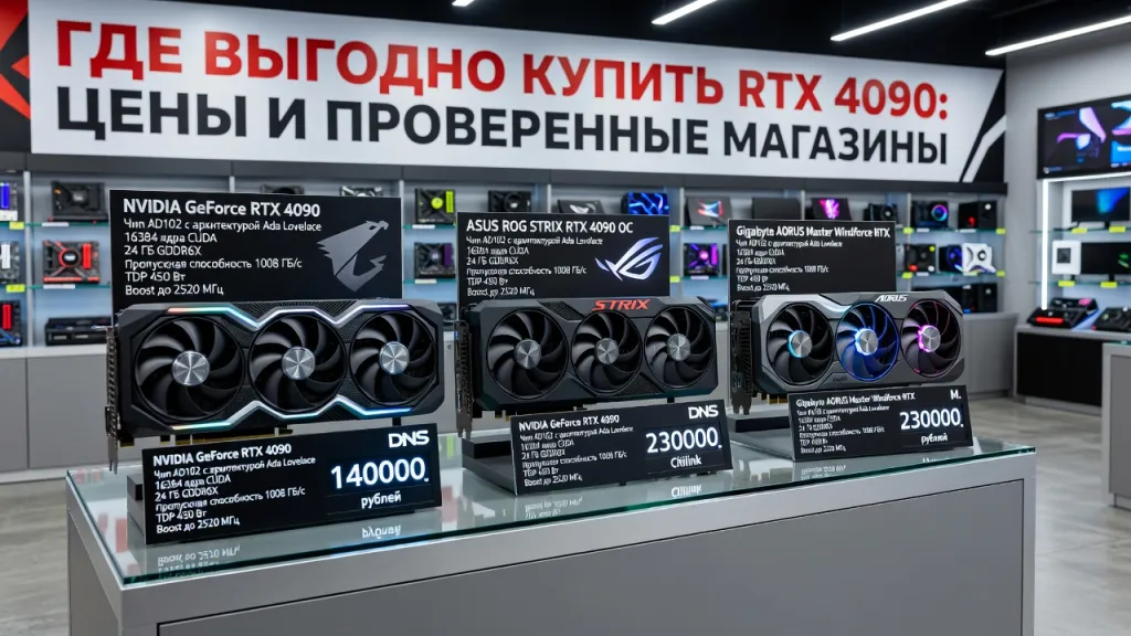 Где выгодно купить RTX 4090: цены и проверенные магазины
